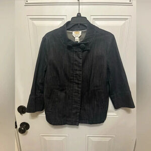 Talbots Petites Denim Jacket Petite Medium